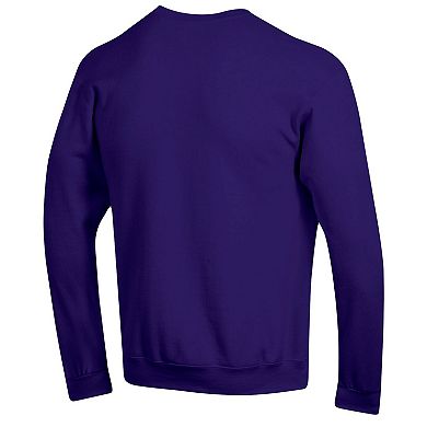 Men's Champion Purple LSU Tigers Arch Pill Sweatshirt