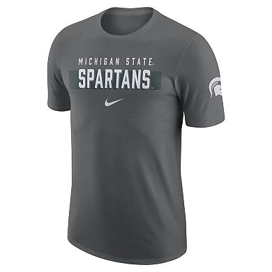 Men's Nike Gray Michigan State Spartans Campus Gametime T-Shirt