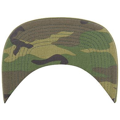 Men's '47 Olive Philadelphia 76ers Ballpark Camo Captain Snapback Hat