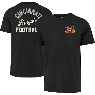 Men's '47 Black Cincinnati Bengals Turn Back Franklin T-Shirt