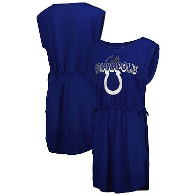 Women's G-III 4Her by Carl Banks Royal Indianapolis Colts G.O.A.T. Swimsuit Cover-Up