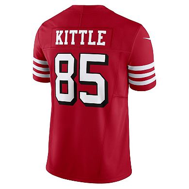 Men's Nike George Kittle Scarlet San Francisco 49ers Vapor F.U.S.E. Limited Alternate 1 Jersey