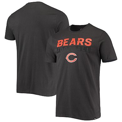 Men's '47 Charcoal Chicago Bears Dark Ops Super Rival T-Shirt