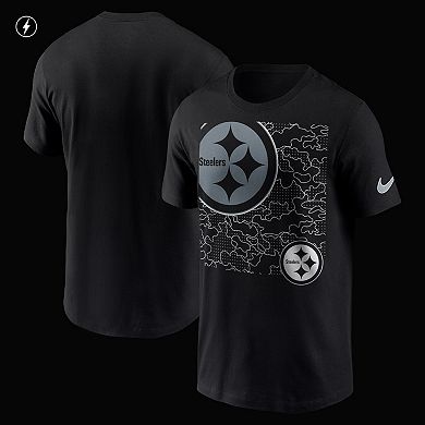 Men's Nike Black Pittsburgh Steelers RFLCTV T-Shirt