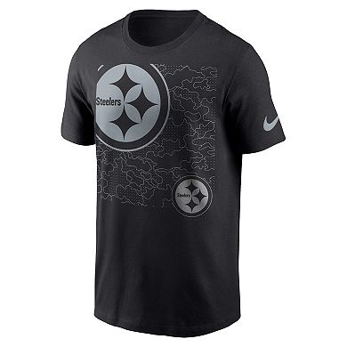 Men's Nike Black Pittsburgh Steelers RFLCTV T-Shirt