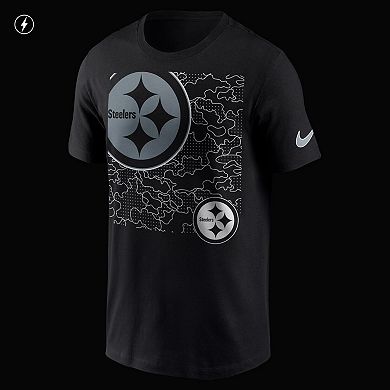 Men's Nike Black Pittsburgh Steelers RFLCTV T-Shirt