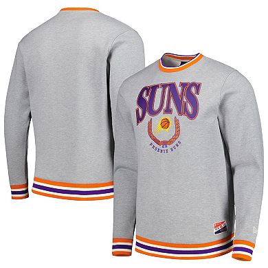 Unisex New Era Gray Phoenix Suns Vintage Throwback Crew Sweatshirt
