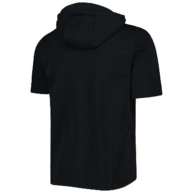 Men's Levelwear Black Chicago White Sox Recruit Full-Zip Short Sleeve Hoodie