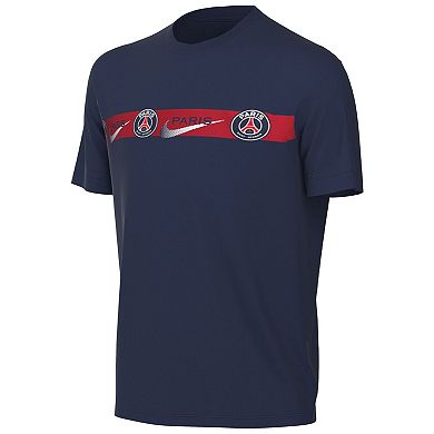 Youth Nike Navy Paris Saint-Germain Repeat T-Shirt
