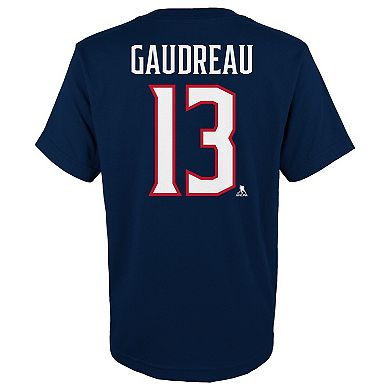 Youth Johnny Gaudreau Navy Columbus Blue Jackets Name & Number Player T-Shirt