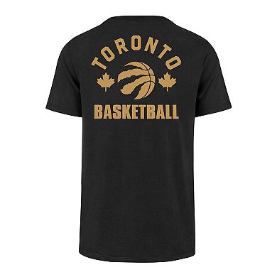 Men's '47  Black Toronto Raptors 2022/23 City Edition Backer Franklin T-Shirt