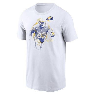 Men's Nike Aaron Donald White Los Angeles Rams Player Graphic T-Shirt