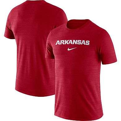 Men's Nike Cardinal Arkansas Razorbacks Team Issue Velocity Performance T-Shirt