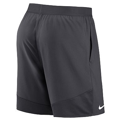 Men's Nike Anthracite Green Bay Packers Stretch Woven Shorts