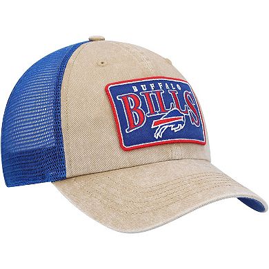 Men's '47 Khaki Buffalo Bills Dial Trucker Clean Up Snapback Hat