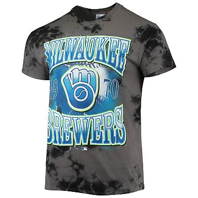 Men's '47 Charcoal Milwaukee Brewers Wonder Boy Vintage Tubular T-Shirt