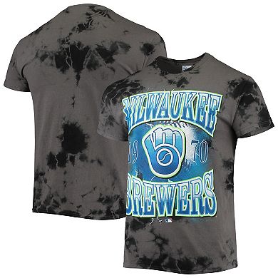 Men's '47 Charcoal Milwaukee Brewers Wonder Boy Vintage Tubular T-Shirt