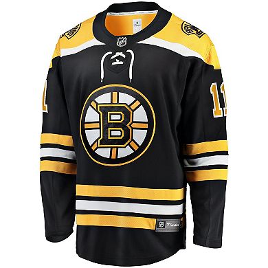 Men's Fanatics Branded Trent Frederic Black Boston Bruins Home Breakaway Player Jersey