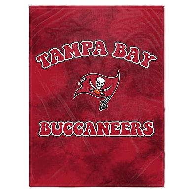 Tampa Bay Buccaneers 60'' x 70'' Bubble Tie-Dye Flannel Sherpa Blanket