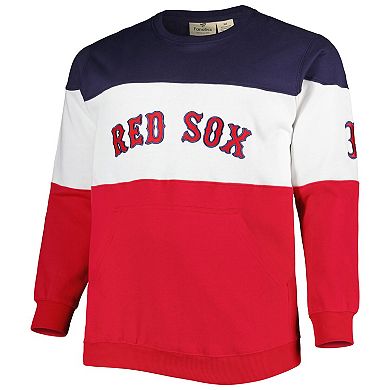 Men's Navy/Red Boston Red Sox Big & Tall Pullover Sweatshirt