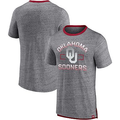 Men's Fanatics Branded Heathered Gray Oklahoma Sooners Personal Record T-Shirt