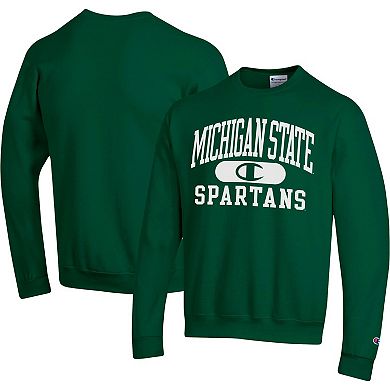 Men's Champion Green Michigan State Spartans Arch Pill Sweatshirt