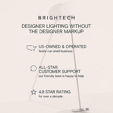 Brightech Zion 65" Led Floor Lamp With Rattan Drum Shade