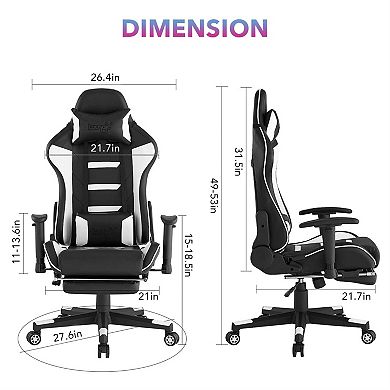 Doris Game Chair Swivel, Adjustable Back Angle, Seat Height and Armrest