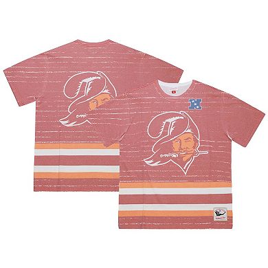 Men's Mitchell & Ness Red Tampa Bay Buccaneers Jumbotron 3.0 T-Shirt
