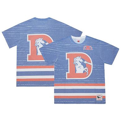 Men's Mitchell & Ness Royal Denver Broncos Jumbotron 3.0 T-Shirt