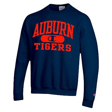 Men's Champion Navy Auburn Tigers Arch Pill Sweatshirt