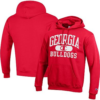 Men's Champion Red Georgia Bulldogs Arch Pill Pullover Hoodie