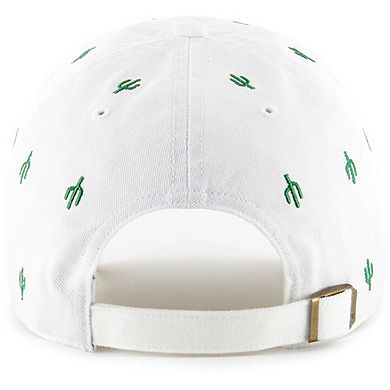 Women's '47 White Oakland Athletics Spring Training Confetti Clean Up Adjustable Hat