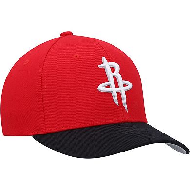 Men's Mitchell & Ness Red/Black Houston Rockets MVP Team Two-Tone 2.0 Stretch-Snapback Hat