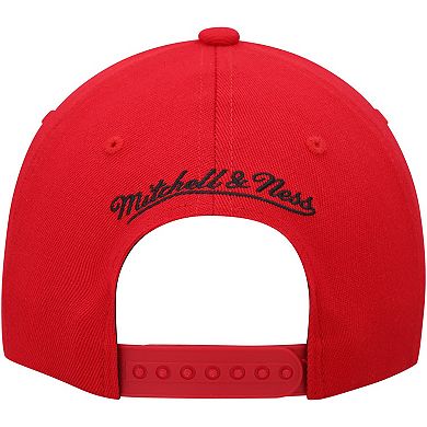 Men's Mitchell & Ness Red/Black Houston Rockets MVP Team Two-Tone 2.0 Stretch-Snapback Hat