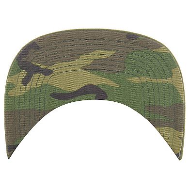 Men's '47 Olive Chicago Bulls Ballpark Camo Captain Snapback Hat