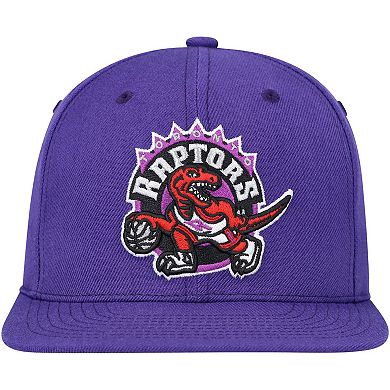 Men's Mitchell & Ness Purple Toronto Raptors Hardwood Classics MVP Team Ground 2.0 Fitted Hat