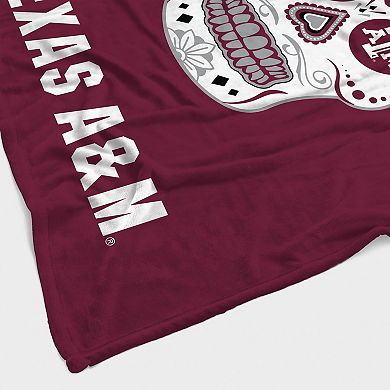 Texas A&M Aggies 60'' x 70'' Sugar Skull Fleece Blanket