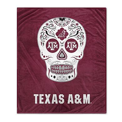 Texas A&M Aggies 60'' x 70'' Sugar Skull Fleece Blanket