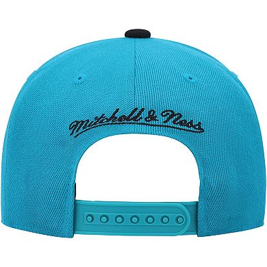 Youth Mitchell & Ness Teal/Black San Antonio Spurs Two-Tone Snapback Hat