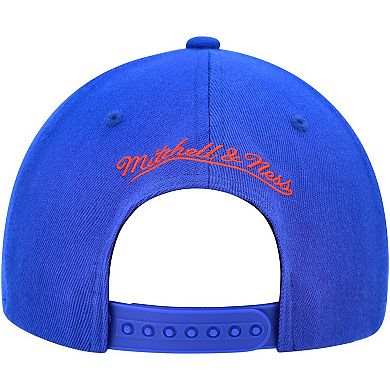 Men's Mitchell & Ness Blue/Red Detroit Pistons MVP Team Two-Tone 2.0 Stretch-Snapback Hat
