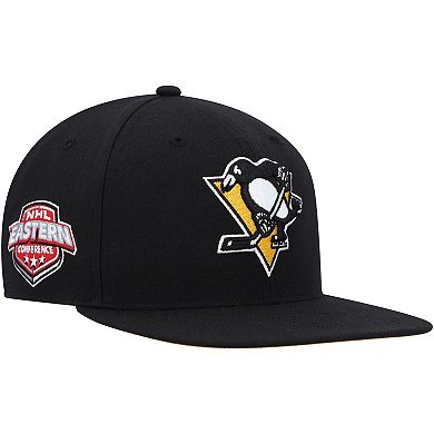 Men's '47  Black Pittsburgh Penguins Sure Shot Captain Snapback Hat