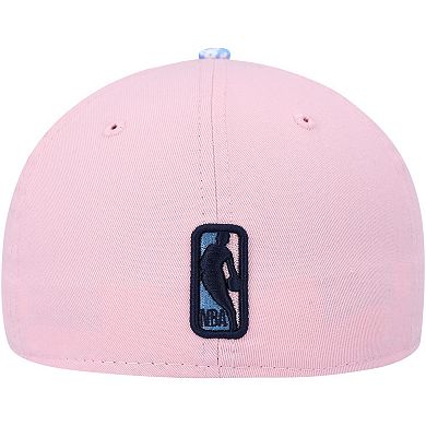 Men's New Era Pink/Light Blue Boston Celtics Paisley Visor 59FIFTY Fitted Hat