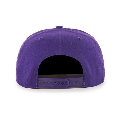 Men's '47  Purple Charlotte Hornets Sure Shot Captain Snapback Hat