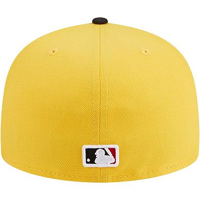 Men's New Era Yellow/Black Chicago White Sox Grilled 59FIFTY Fitted Hat