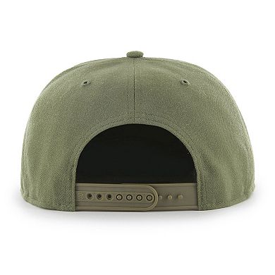 Men's '47 Olive Houston Rockets Ballpark Camo Captain Snapback Hat