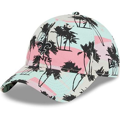 Women's New Era  Cream New Orleans Saints Retro Beachin 9TWENTY Adjustable Hat