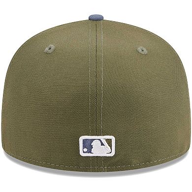 Men's New Era Olive/Blue Cincinnati Reds 59FIFTY Fitted Hat