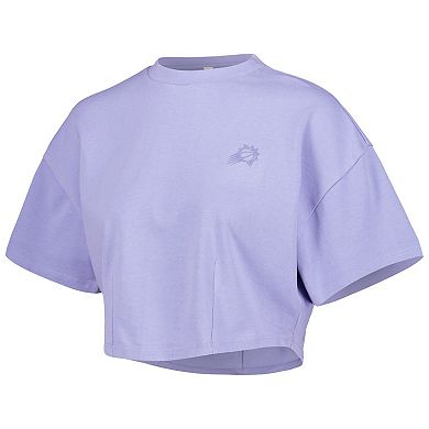 Men's Lusso Purple Phoenix Suns Nola Faded Tonal Cropped T-Shirt