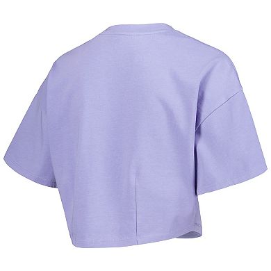 Men's Lusso Purple Phoenix Suns Nola Faded Tonal Cropped T-Shirt